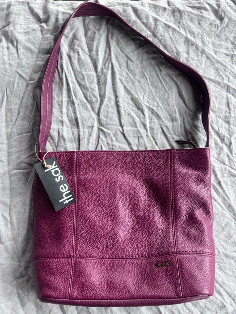 NEW- purple leather hobo shoulder bag from The Sak brand- new with tags